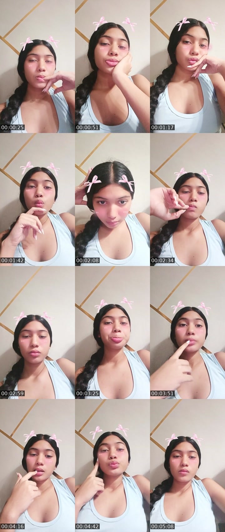 Contact-sheet preview of valeri 💋's Liveme recording