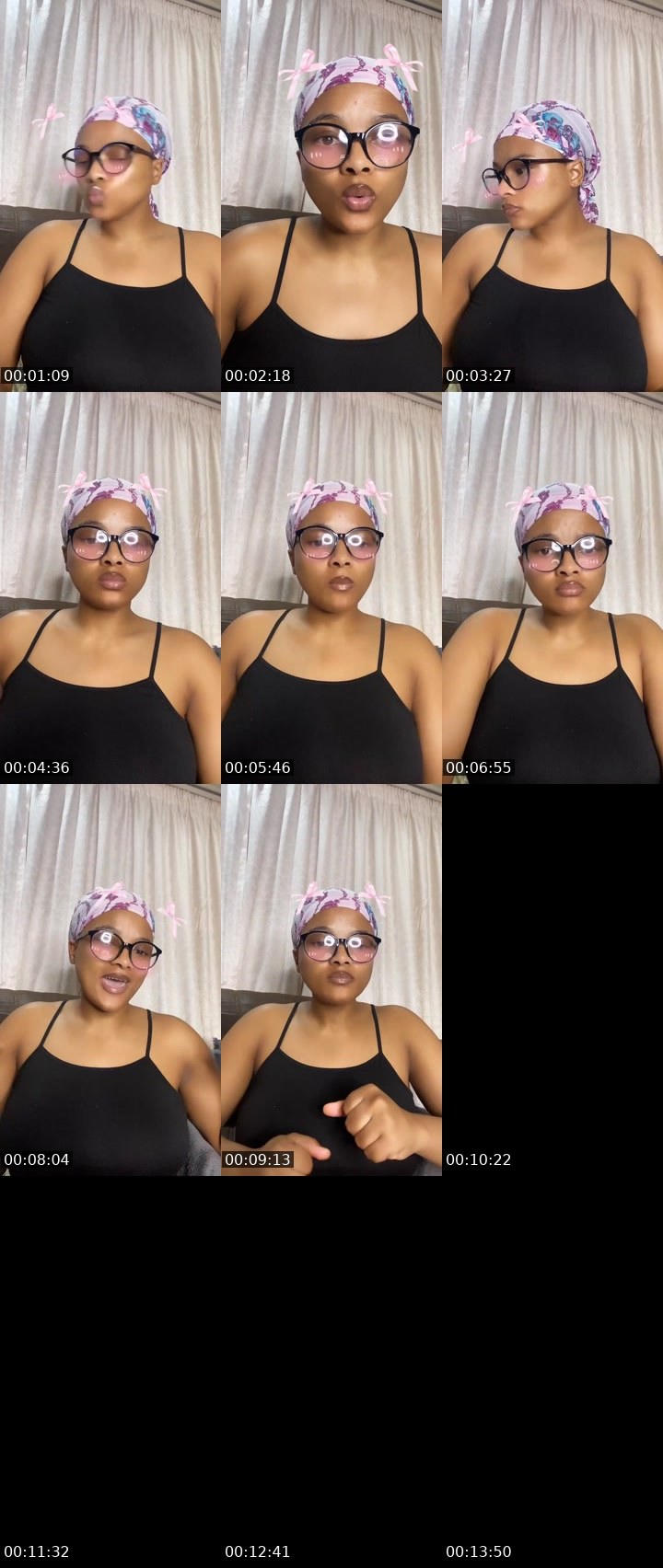 Contact-sheet preview of WhiteCoffee's Liveme recording