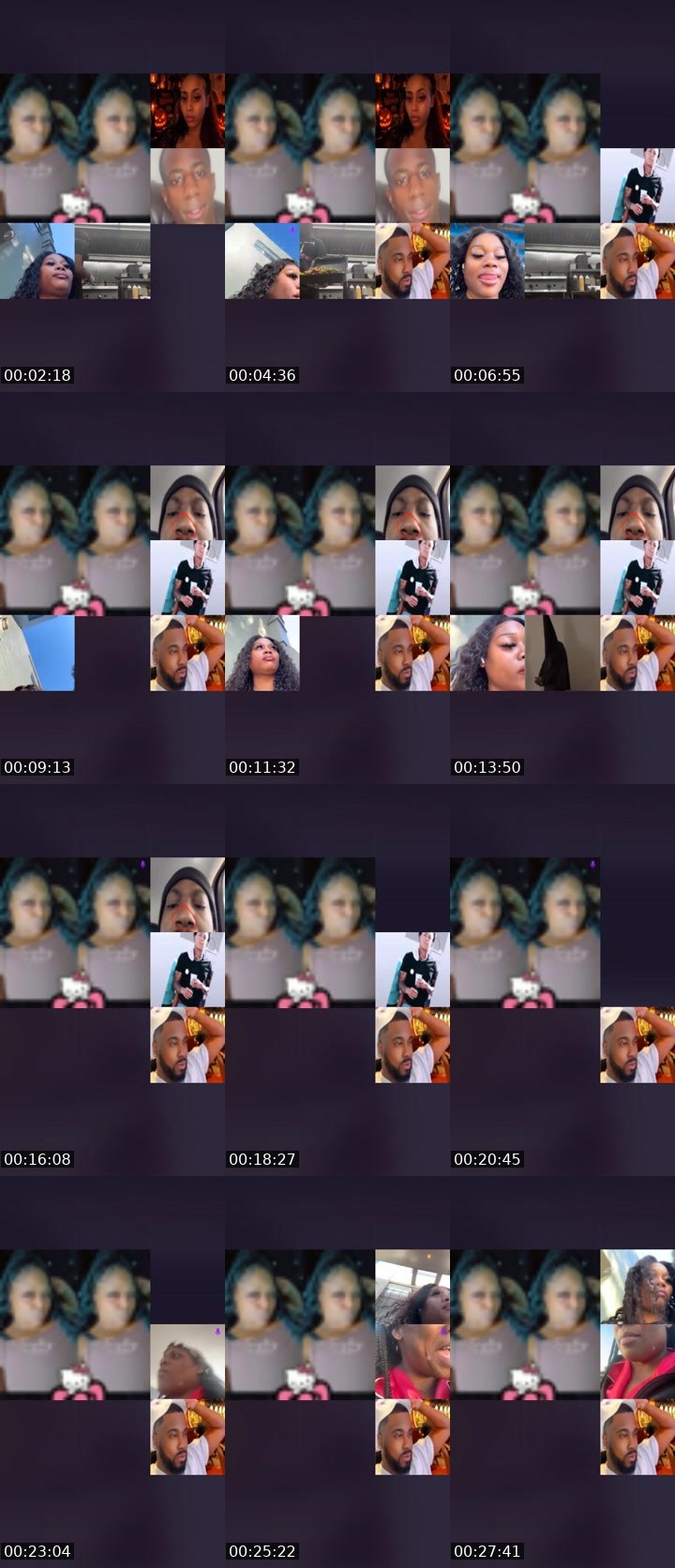 Contact-sheet preview of EatEMup🏳️‍🌈Skits's Liveme recording