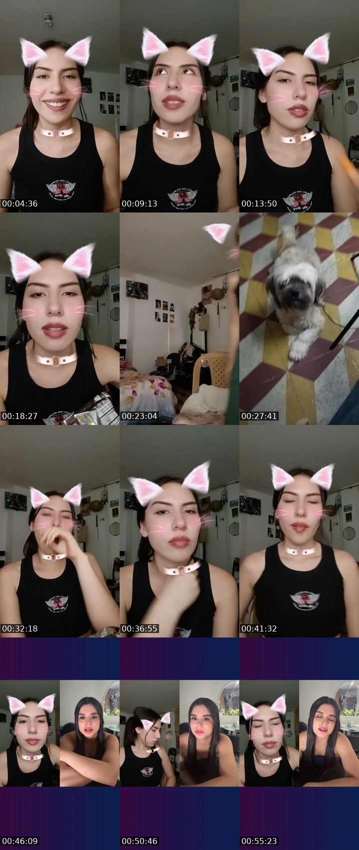 Contact-sheet preview of 🦋💫 Mila_22's Liveme recording
