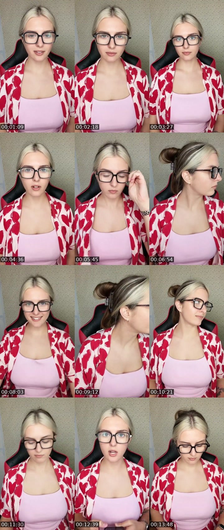 Contact-sheet preview of Yana🤓's Liveme recording