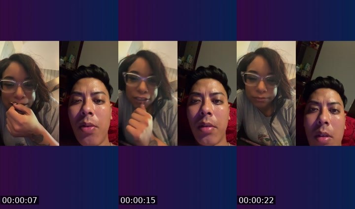 Contact-sheet preview of SanaaTheAriess's Liveme recording
