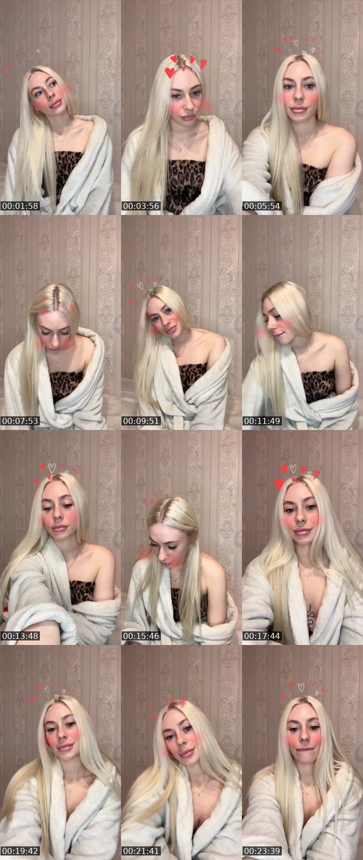 Contact-sheet preview of lubasha_12🇺🇦's Liveme recording