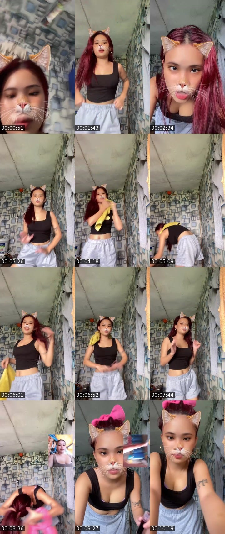 Contact-sheet preview of 👸Klair🐉🧙's Liveme recording