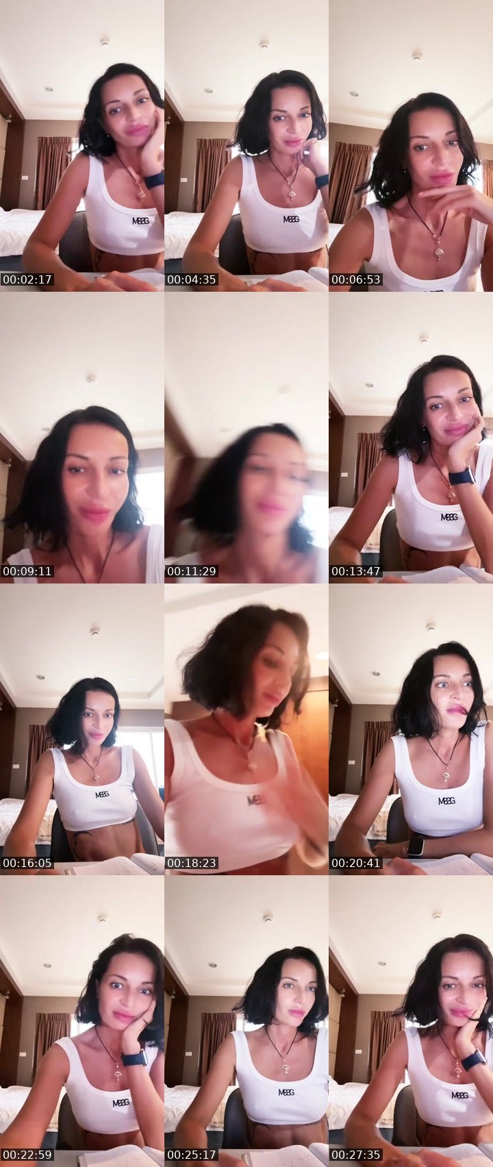 Contact-sheet preview of Оля's Liveme recording