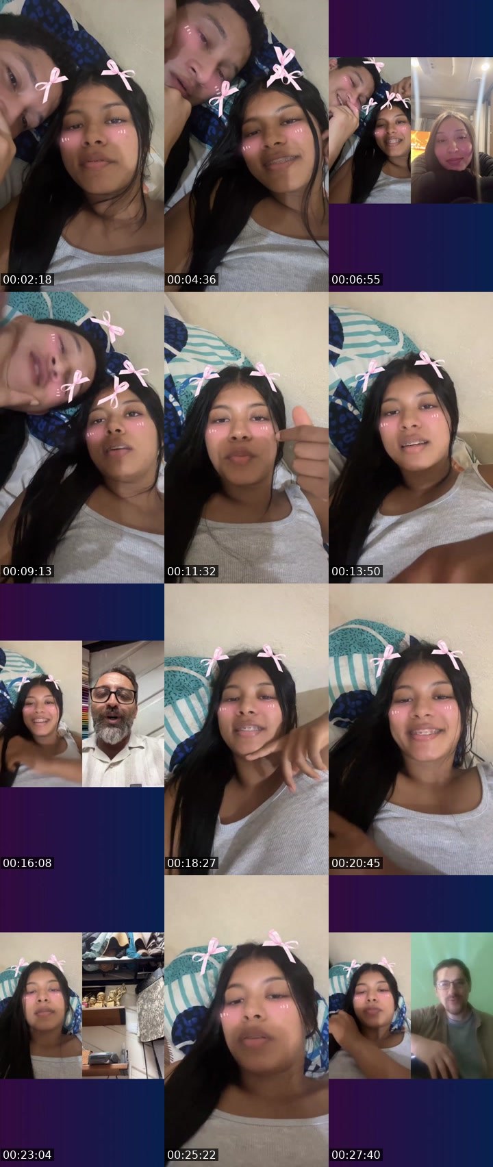 Contact-sheet preview of Nathaly🫧's Liveme recording