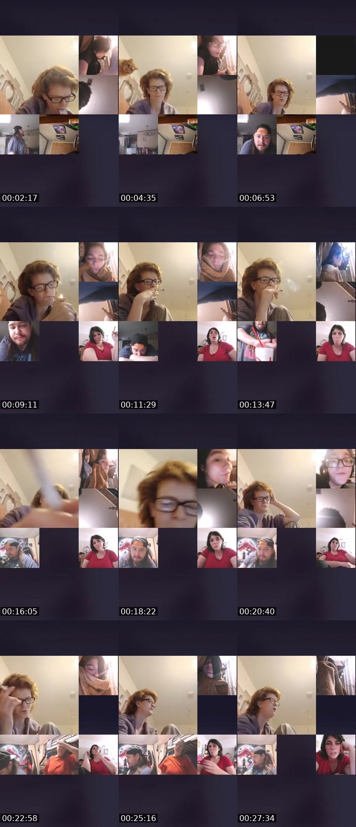 Contact-sheet preview of little miss red's Liveme recording