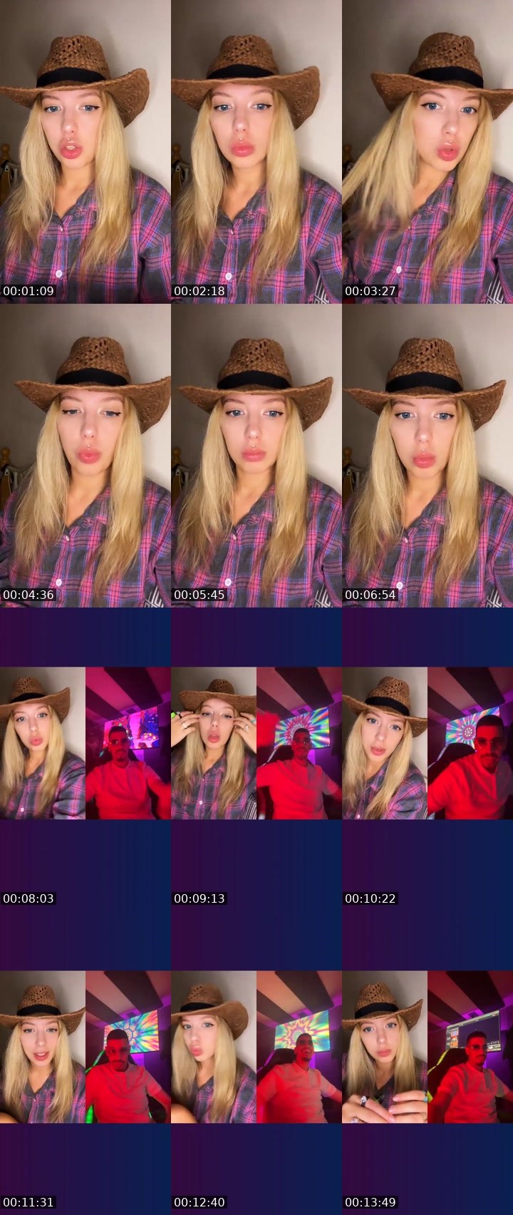 Contact-sheet preview of MaRy🐾🇺🇦's Liveme recording