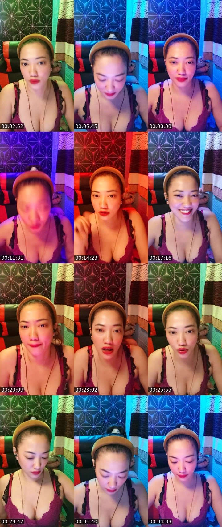 Contact-sheet preview of ☝️❤ℂℍ𝕀𝕂À's Liveme recording