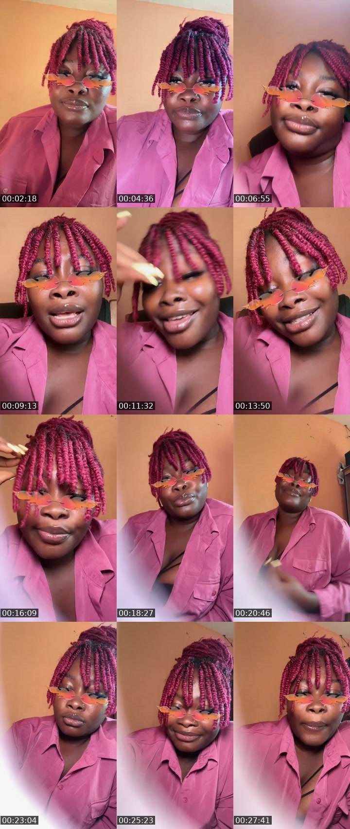 Contact-sheet preview of 🎭7kJENNY 🎶💕's Liveme recording