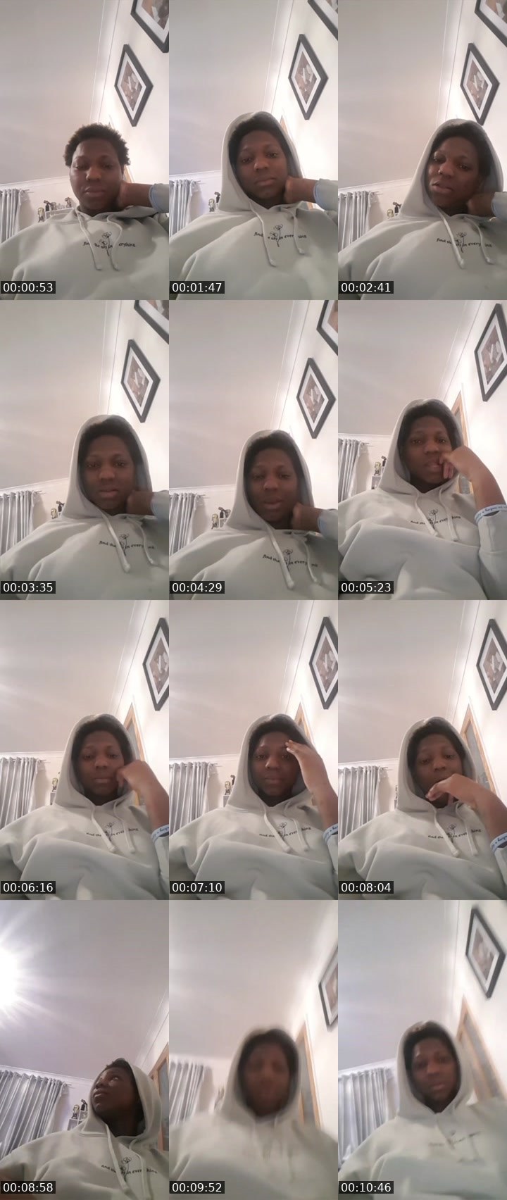 Contact-sheet preview of Miracle Erhunmwunse's Liveme recording