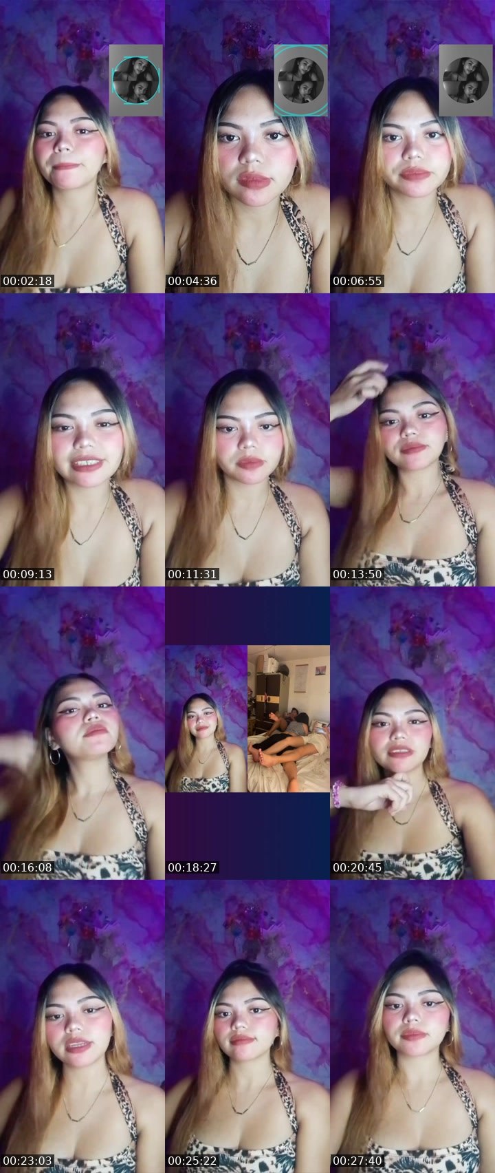 Contact-sheet preview of 👸Chloe🦄(NP)'s Liveme recording