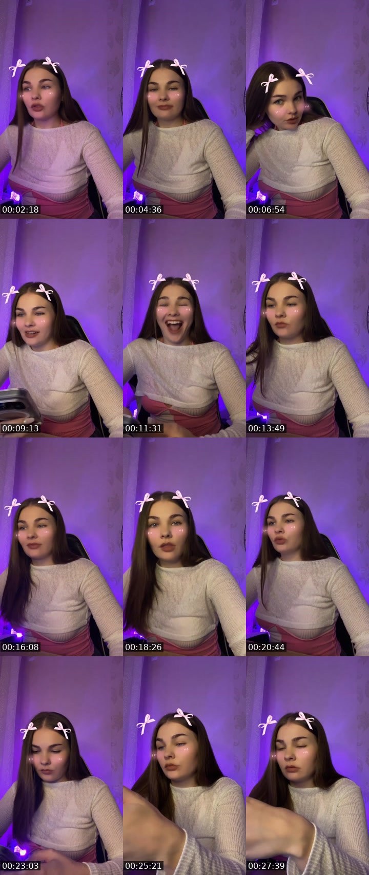Contact-sheet preview of 🧿Lini🧿's Liveme recording
