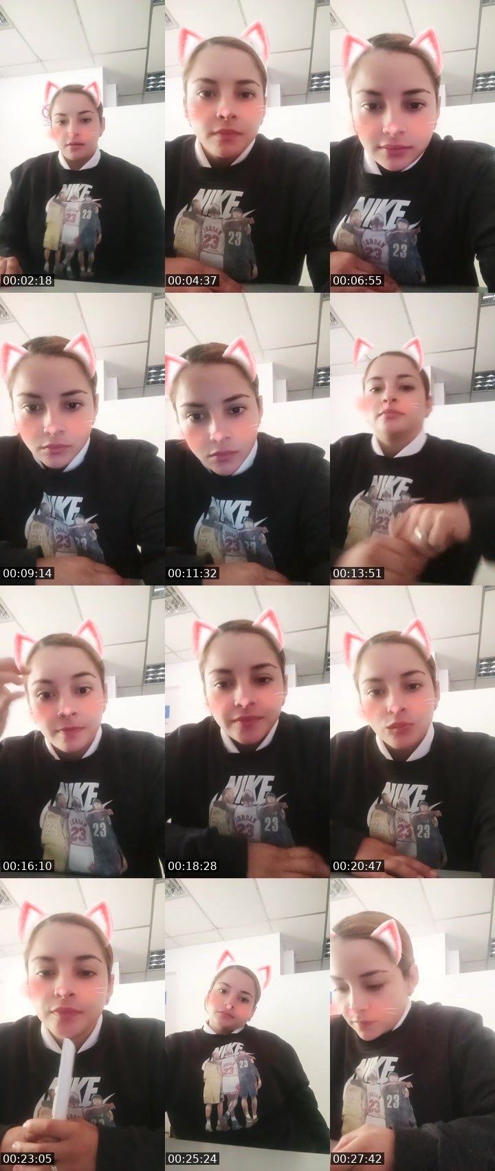 Contact-sheet preview of Nezuko☁️'s Liveme recording