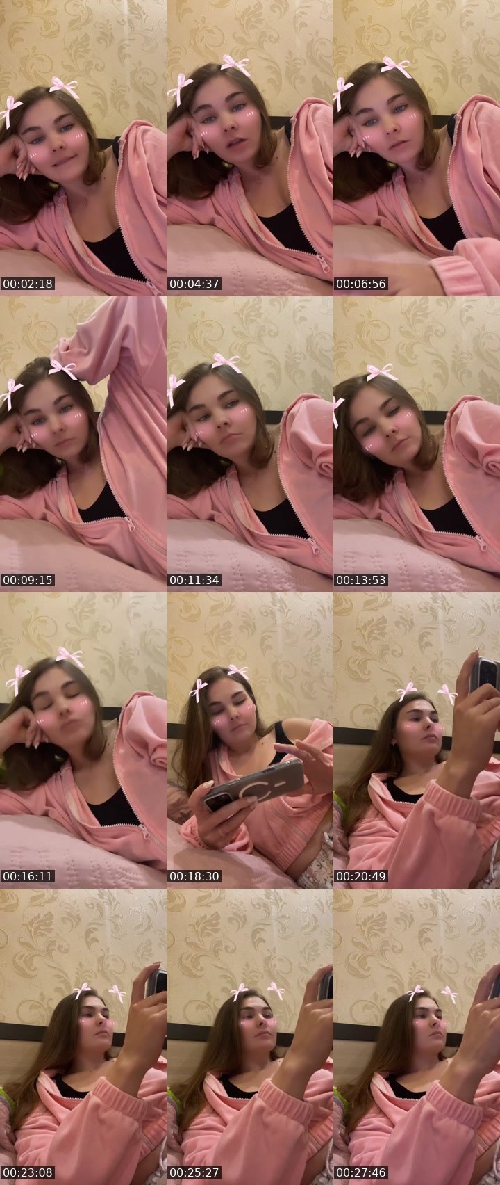 Contact-sheet preview of BaddieLi🖤's Liveme recording