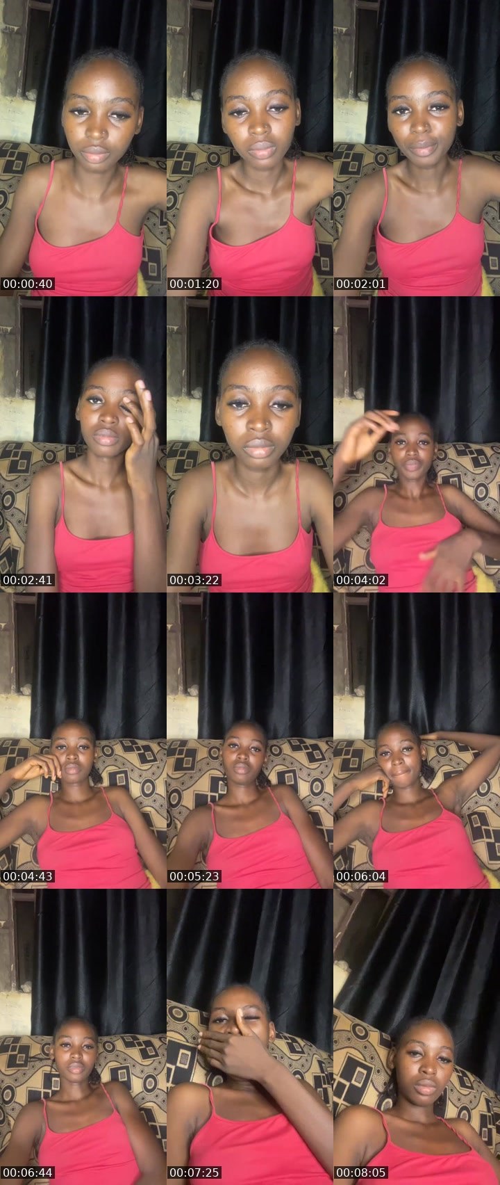 Contact-sheet preview of Sweetspicy🦋💎❤️'s Liveme recording