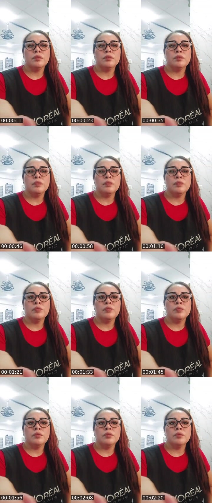 Contact-sheet preview of yjm's Liveme recording