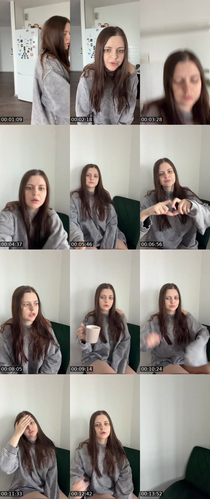 Contact-sheet preview of Kavai's Liveme recording