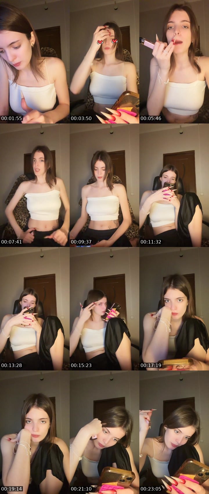 Contact-sheet preview of ⭐️🅂🄷🄰🄽🄸🄰⭐️'s Liveme recording