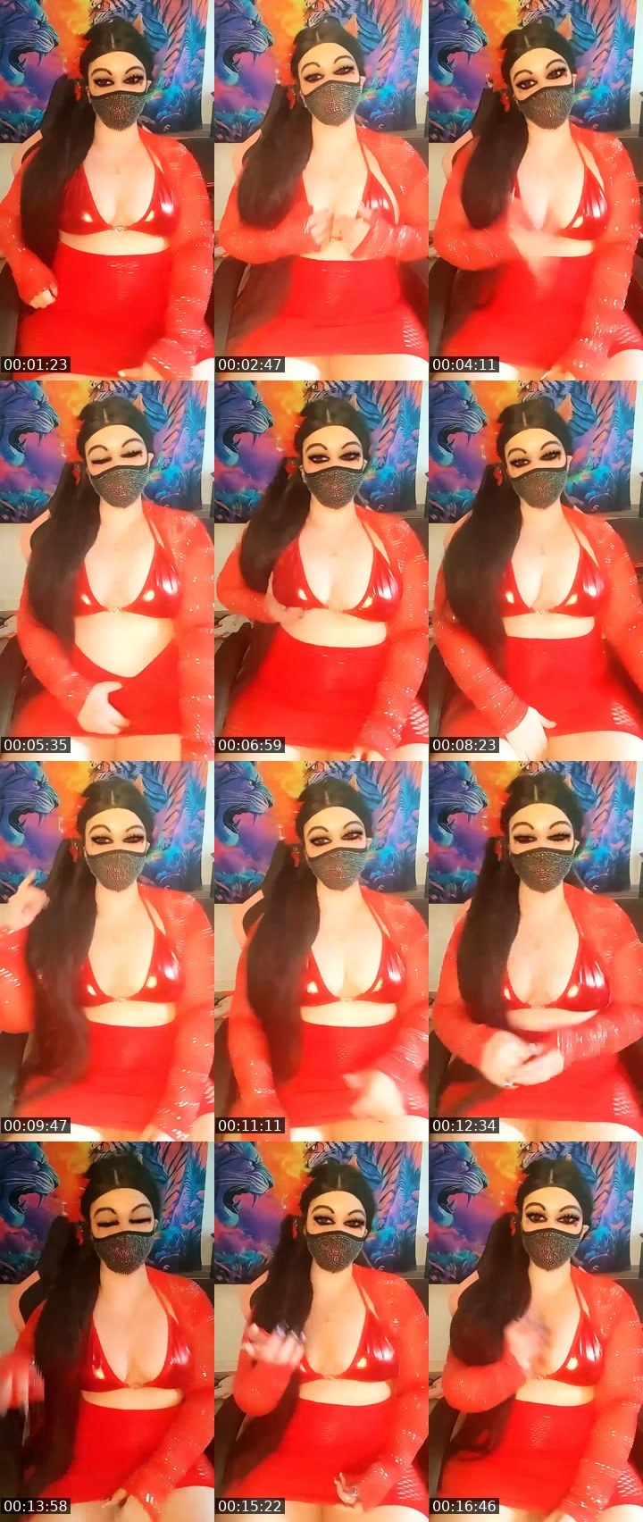 Contact-sheet preview of CALI🔥🔥's Liveme recording
