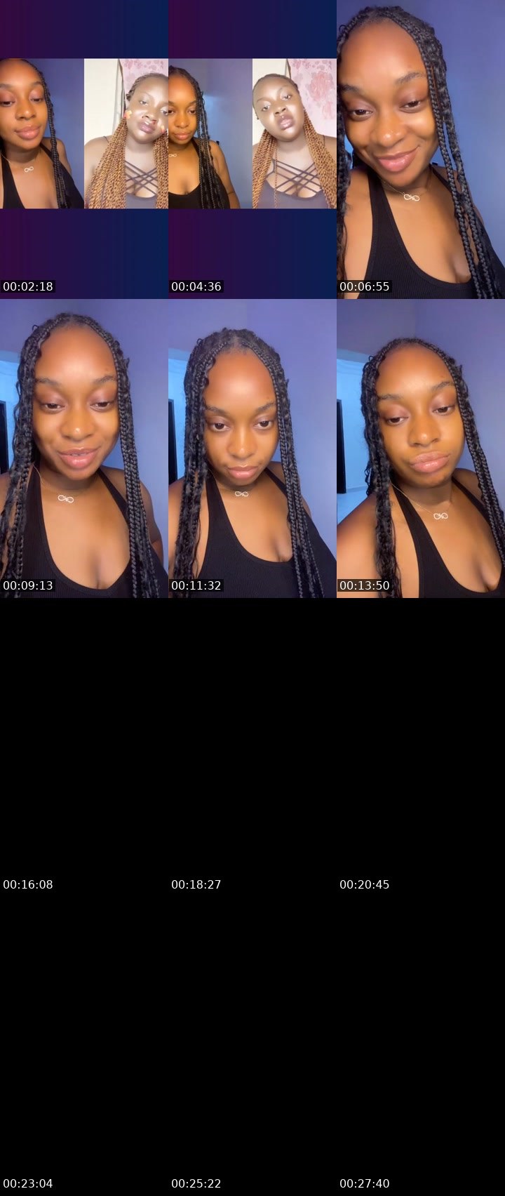 Contact-sheet preview of Kira 💕's Liveme recording