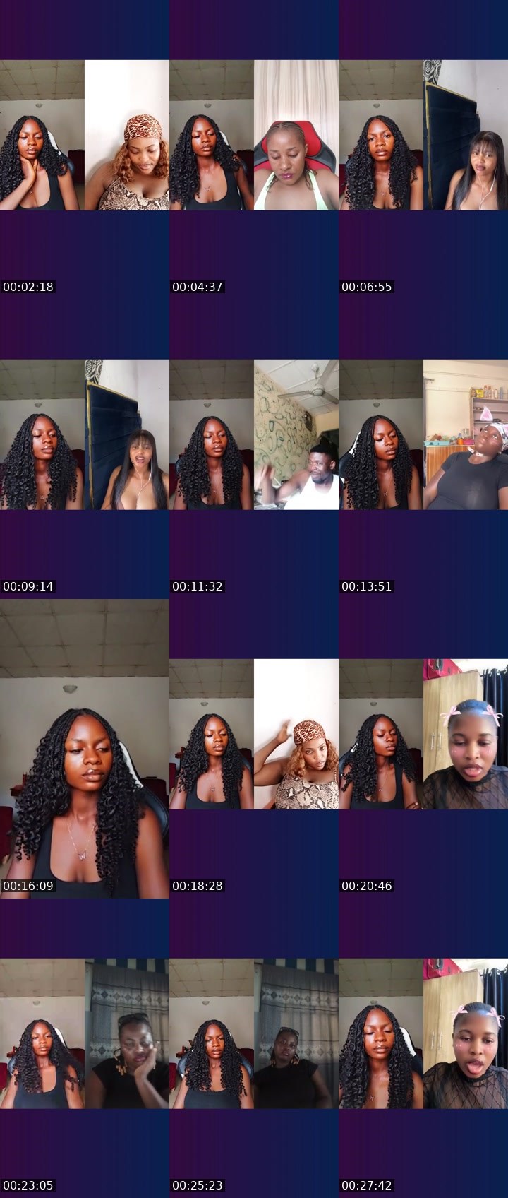 Contact-sheet preview of $💸Imma🟦⛓️'s Liveme recording