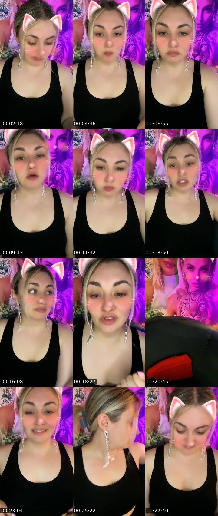 Contact-sheet preview of ✰⌖Svetti🦁's Liveme recording