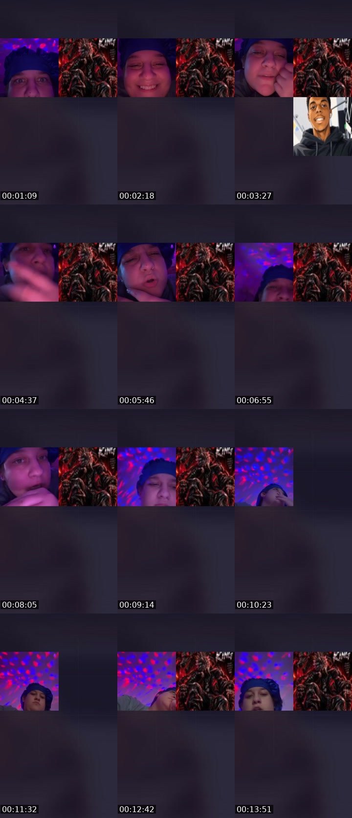 Contact-sheet preview of 👀👀👀👀👀's Liveme recording