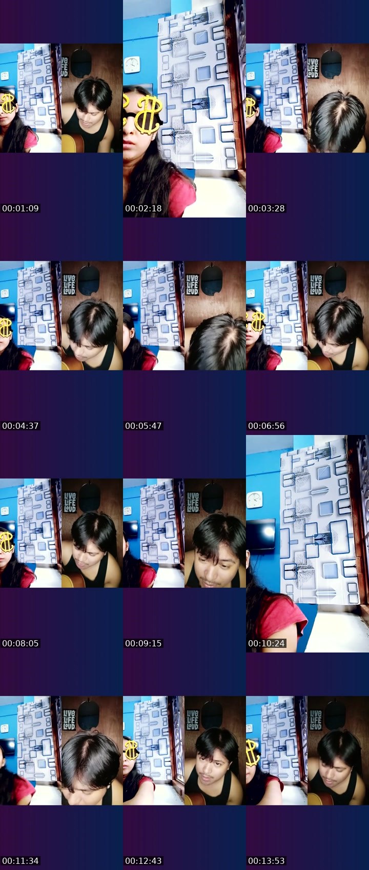 Contact-sheet preview of Lilly ⭐🌟's Liveme recording