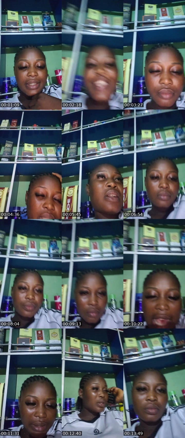 Contact-sheet preview of Queen Kozy's Liveme recording