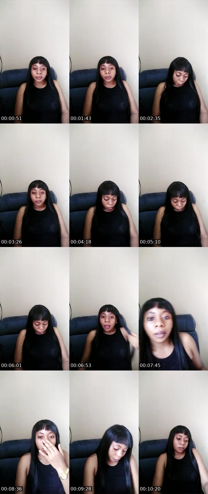Contact-sheet preview of Vivien ❤️💦's Liveme recording
