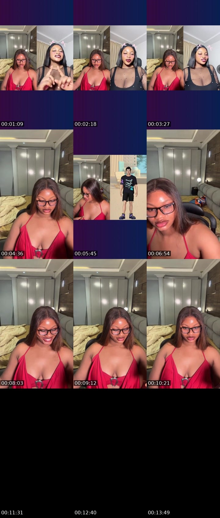 Contact-sheet preview of Kammalita's Liveme recording