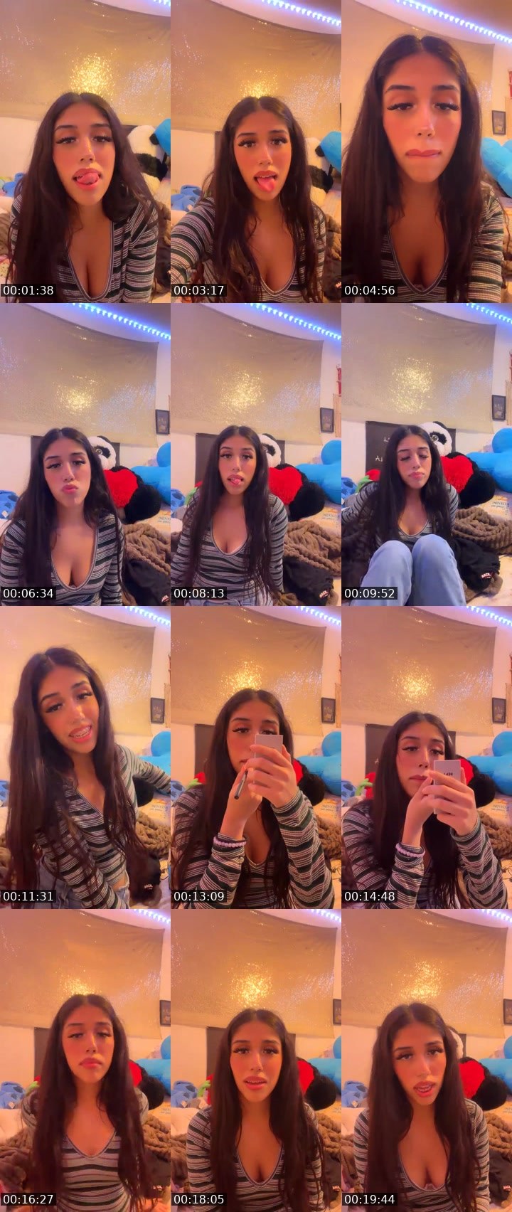 Contact-sheet preview of xoxoyazel's Liveme recording