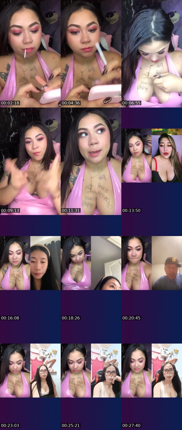 Contact-sheet preview of 🦋🐬sofi✰Lღ🦋🎭's Liveme recording
