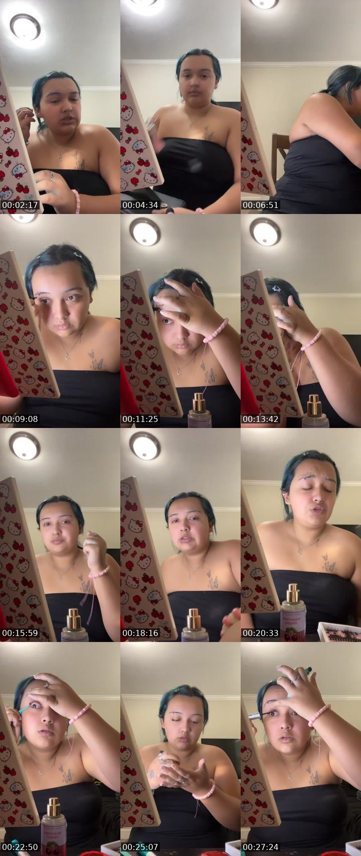 Contact-sheet preview of chelly24's Liveme recording