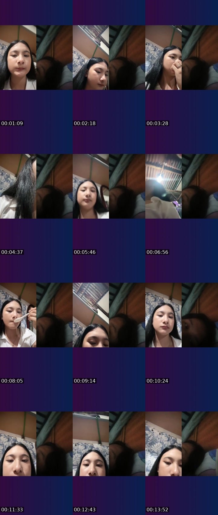 Contact-sheet preview of ㋡👸🏻lei🍓's Liveme recording