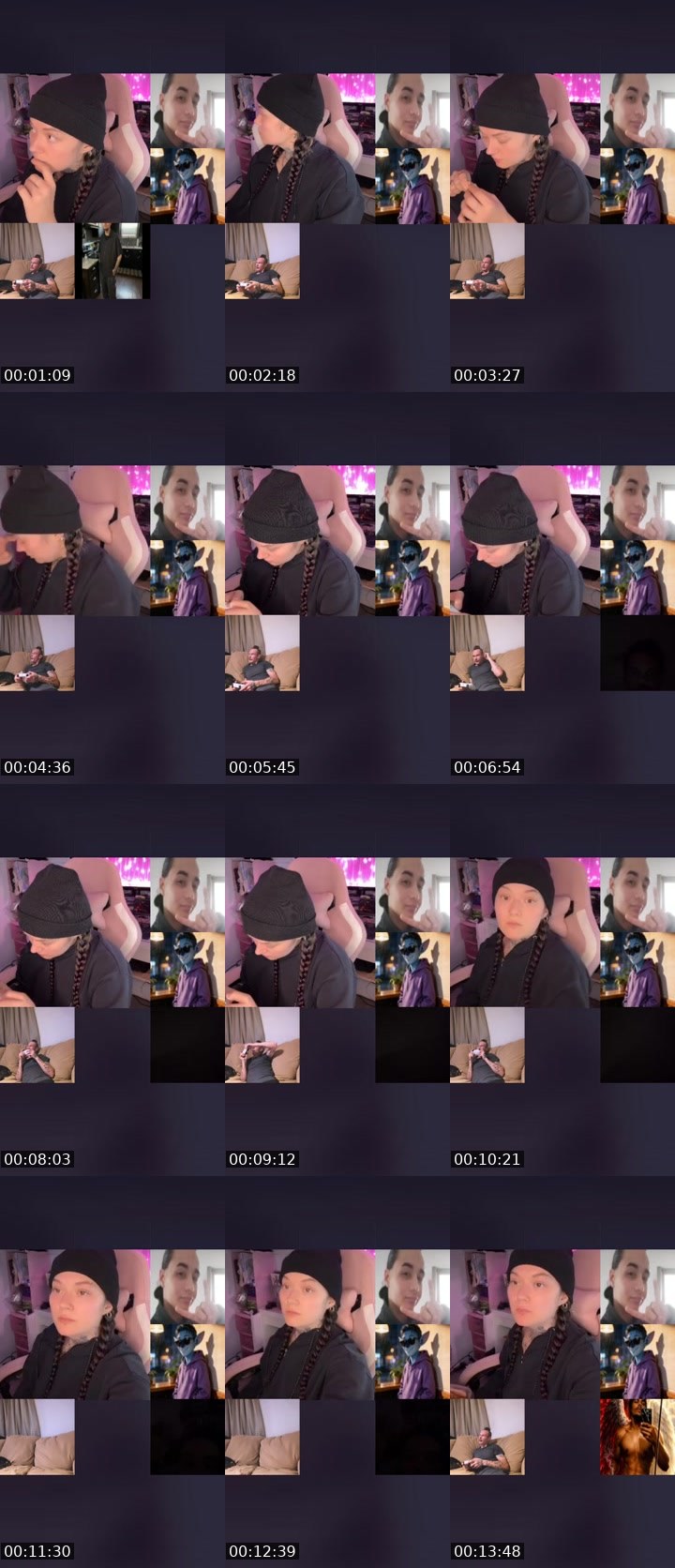 Contact-sheet preview of ✧ርᎧᗰᗴT༞'s Liveme recording