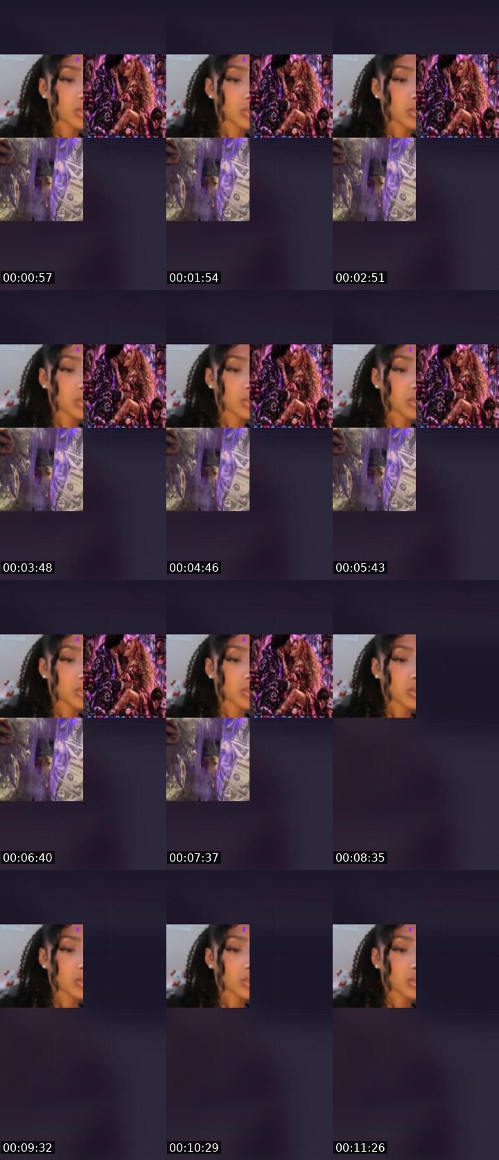 Contact-sheet preview of bbfaceliyaa🎀's Liveme recording