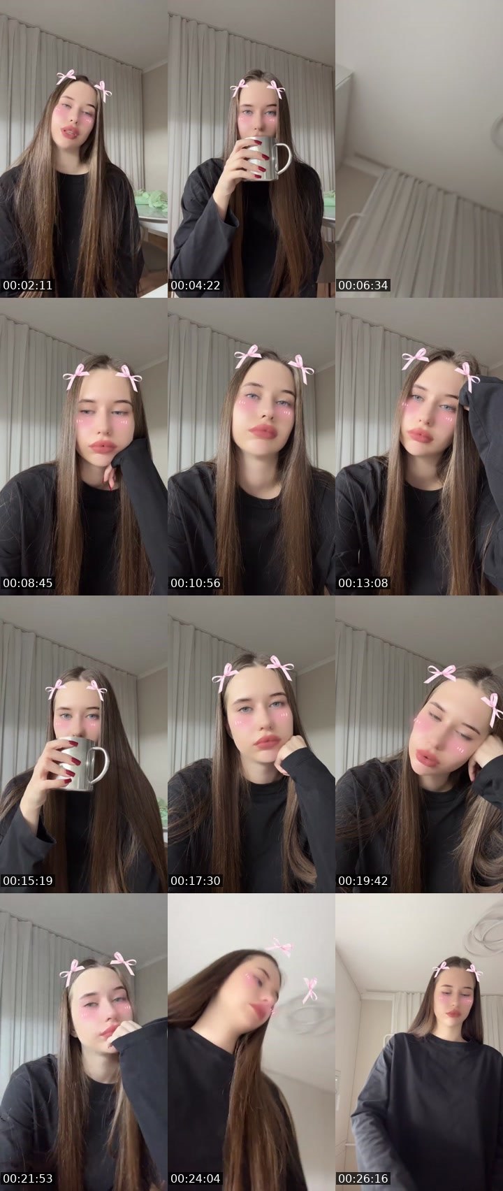 Contact-sheet preview of Victory💋's Liveme recording