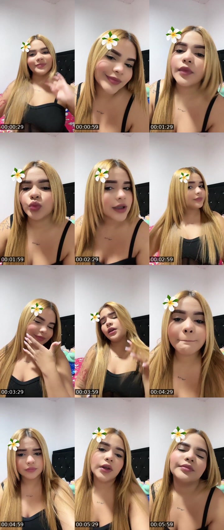 Contact-sheet preview of 😝Katerine☁️'s Liveme recording