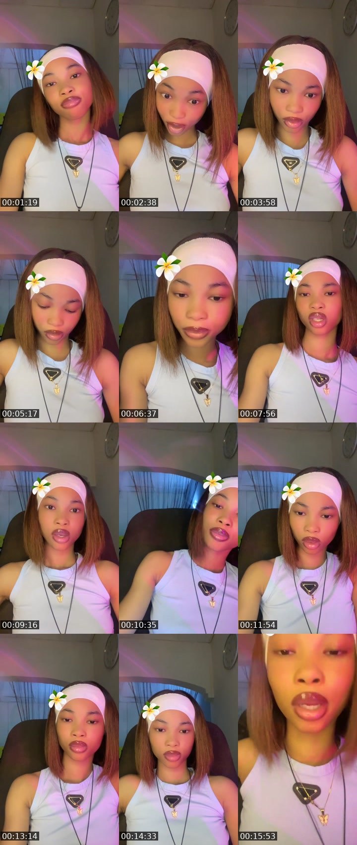 Contact-sheet preview of Favor 🥹❤️'s Liveme recording