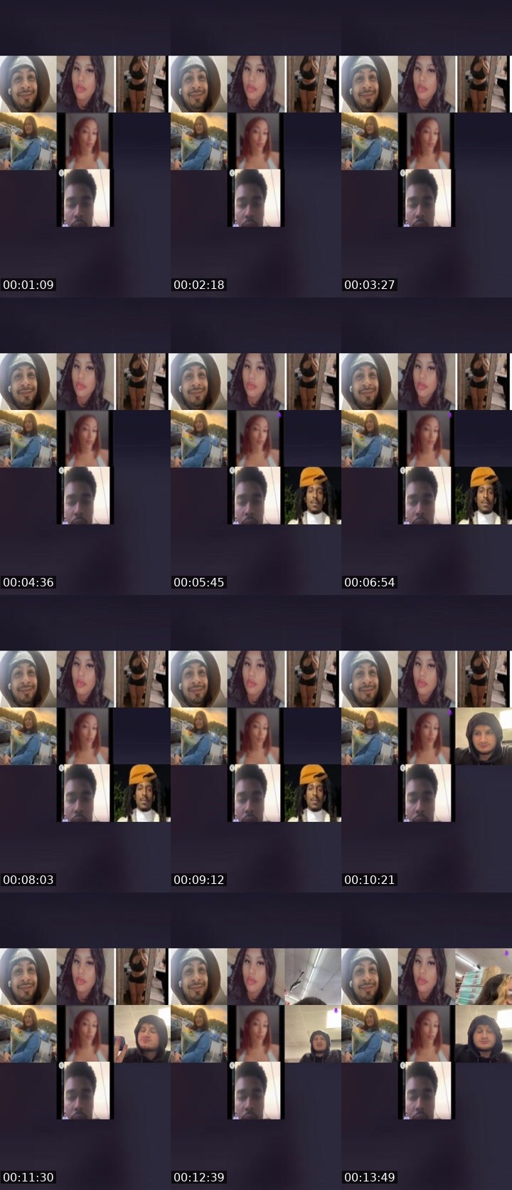 Contact-sheet preview of 𝓙𝓐𝓓𝓐💋's Liveme recording
