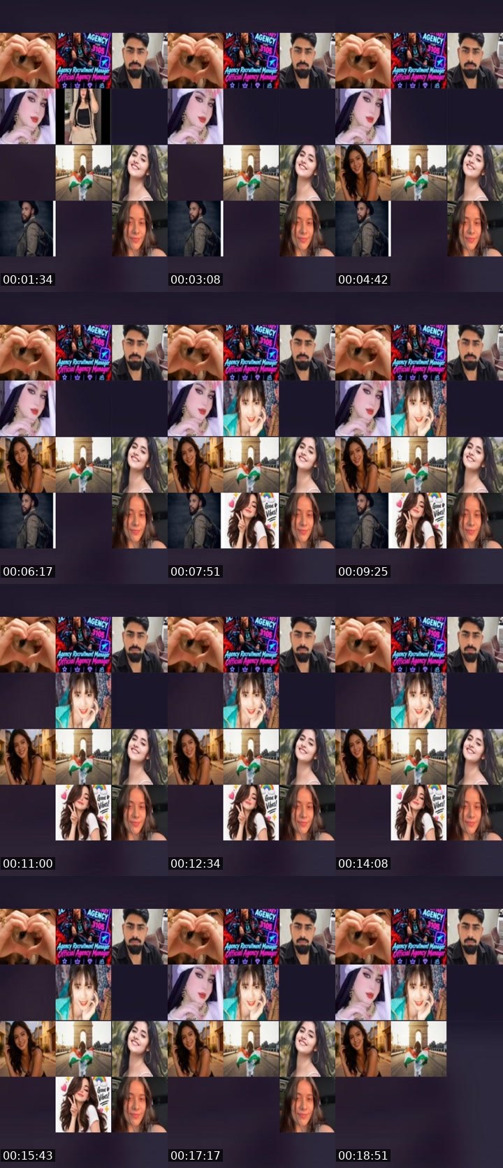 Contact-sheet preview of Brittany queen 💔💔's Liveme recording