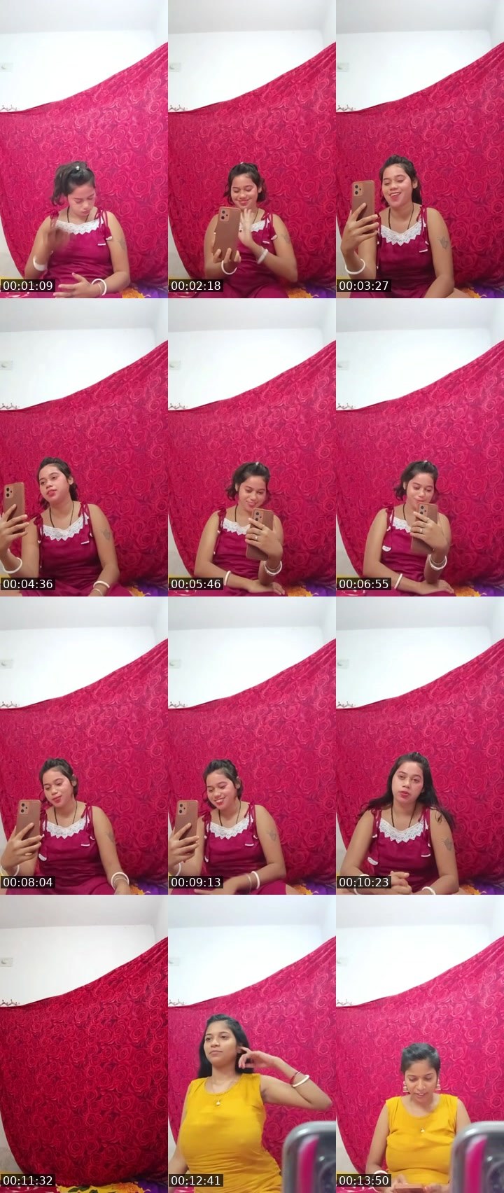 Contact-sheet preview of tel.g. @RDXATM's Liveme recording