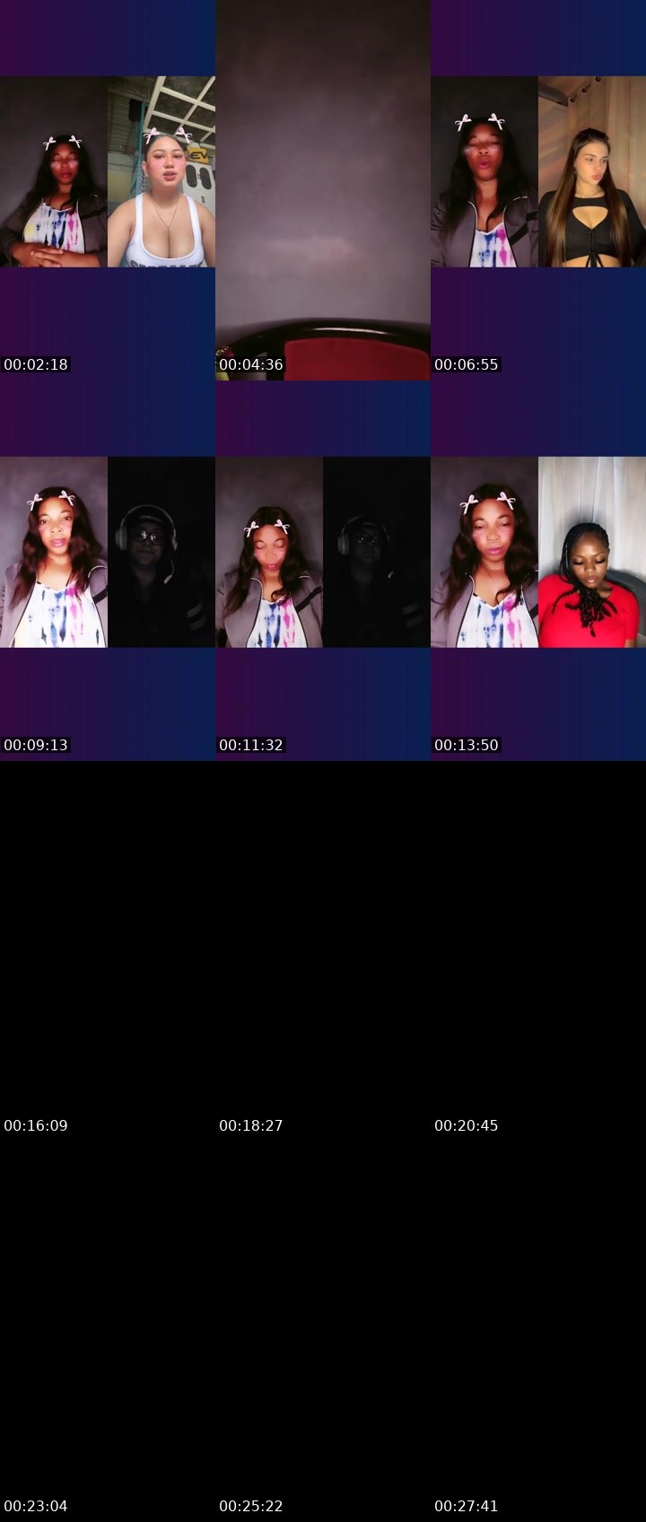 Contact-sheet preview of 🌶️LIZZY BB 😈's Liveme recording