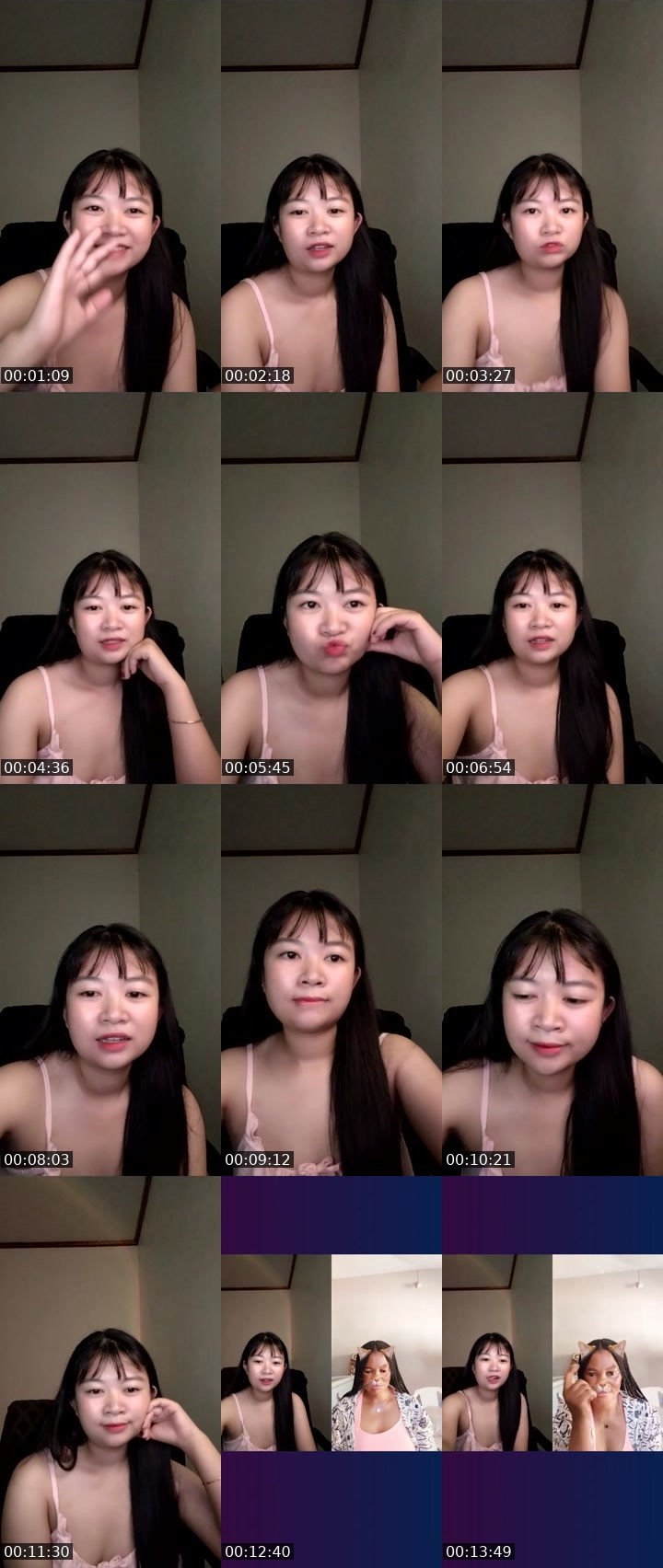 Contact-sheet preview of Luna♥️'s Liveme recording