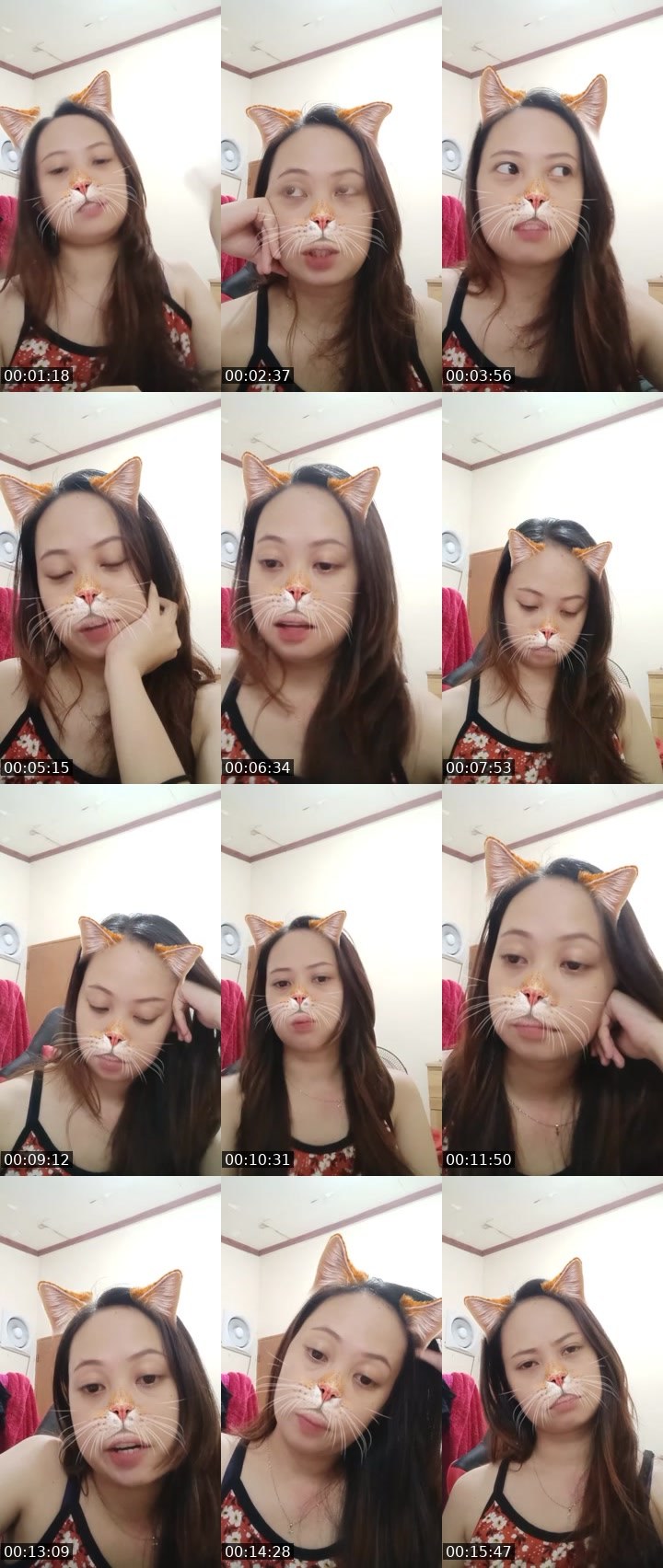 Contact-sheet preview of 👸QuaRed🍂🥀's Liveme recording