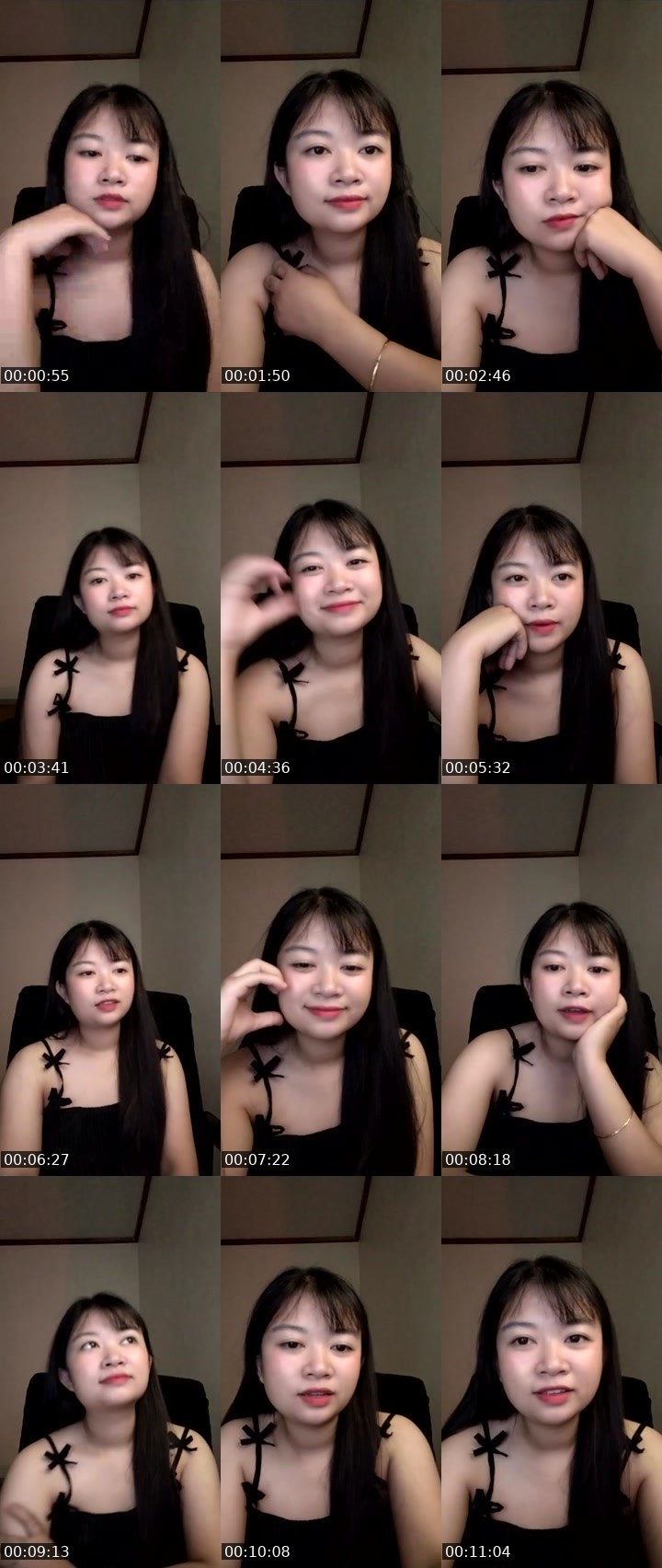 Contact-sheet preview of Luna♥️'s Liveme recording