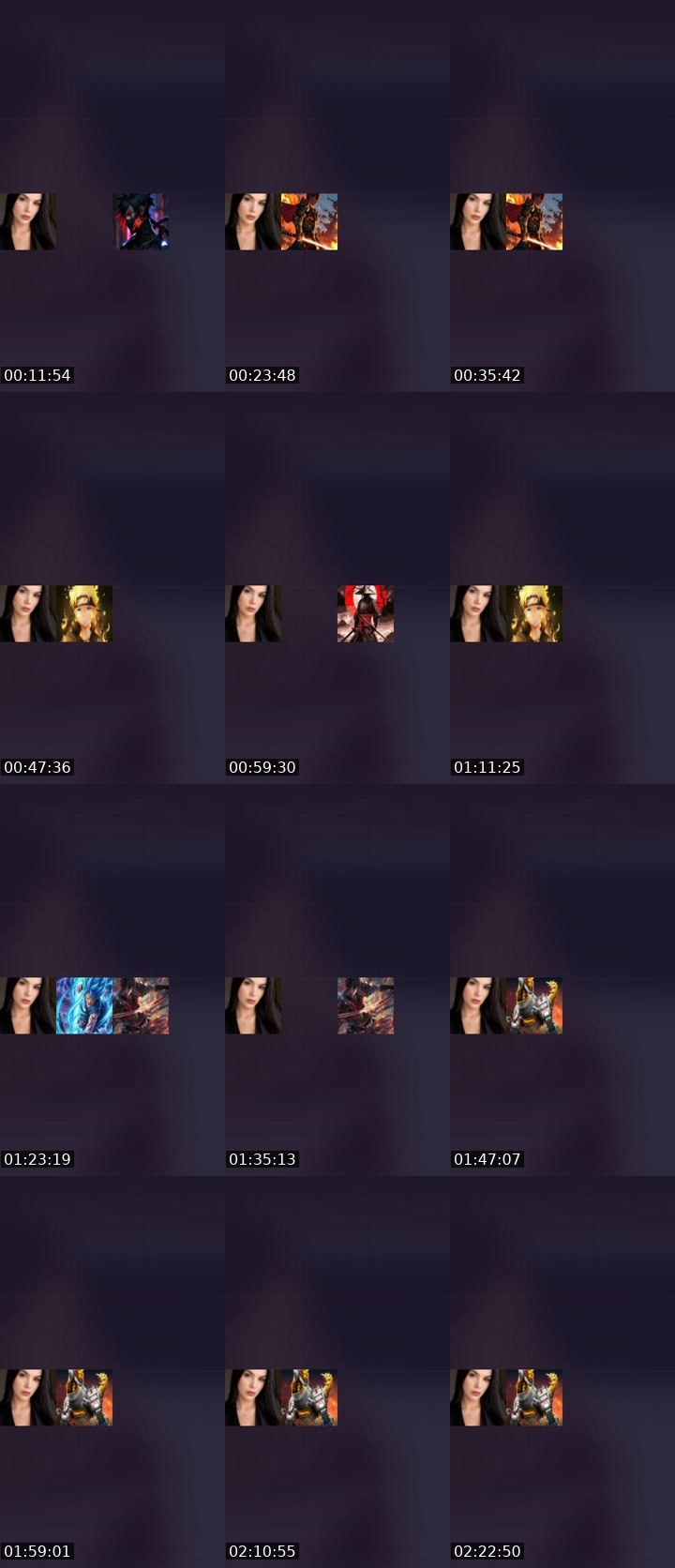 Contact-sheet preview of Eve 🇻🇪☁️🩷's Liveme recording