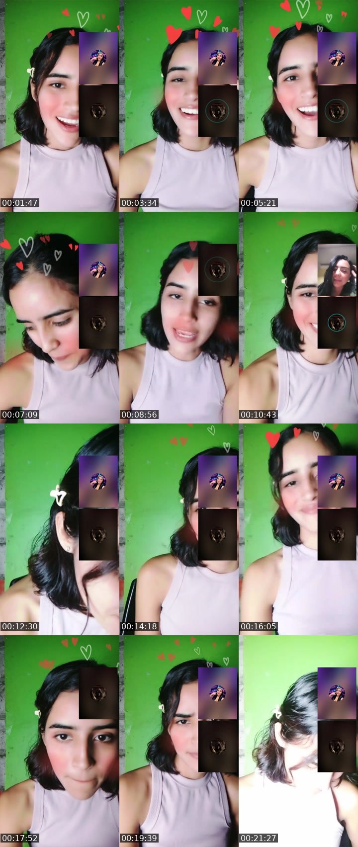 Contact-sheet preview of 🫧🌪️Ashley.P 🔥's Liveme recording